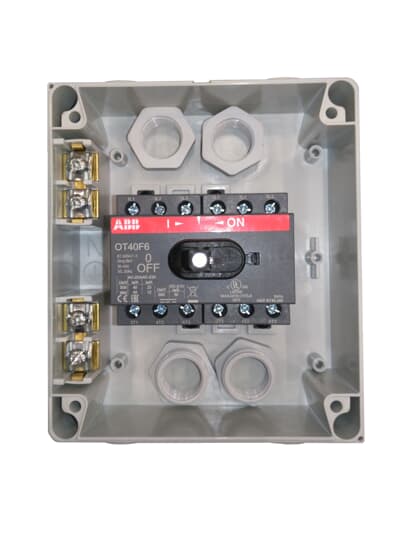 ABB - OTP32BA6M sezionatore 6P 32A in custodia Enclosed Switch Disconnector
