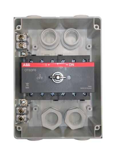ABB - OTP45BA6M sezionatore 6P 45A in custodia Enclosed Switch Disconnector