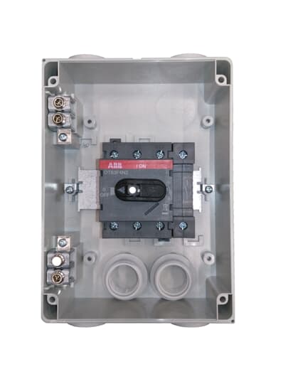 ABB - OTP45BA4M Sezionatore 4P 45A in Custodia Enclosed Switch Disconnector EO 313 0