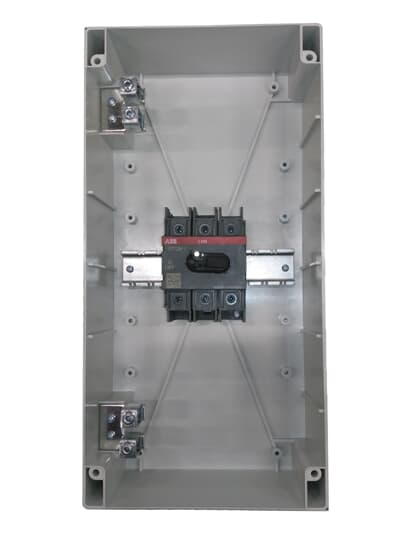ABB - OTP125B3M Enclosed Switch Disconnector 125A Black Manual Enclosure