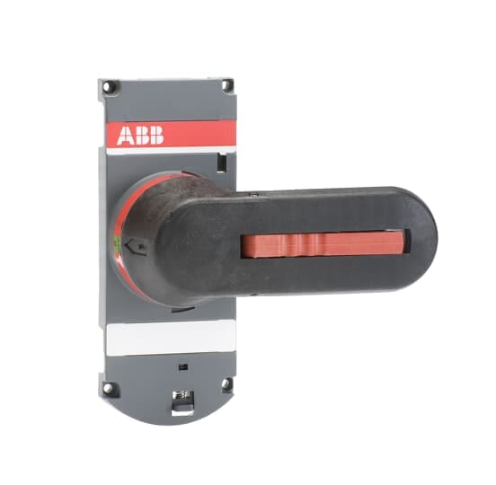 ABB - Maniglia diretta OT315-400_C con copertura OTV400ECK per un'installazione sicura e affidabile.