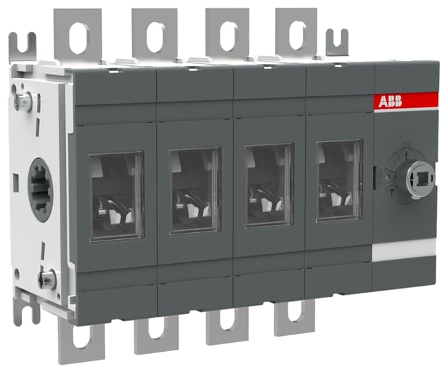 ABB - Front operated switch-disconnector OT250E40 250A 4P: un sezionatore affidabile e potente per garantire la massima sicurezza e funzionalità.