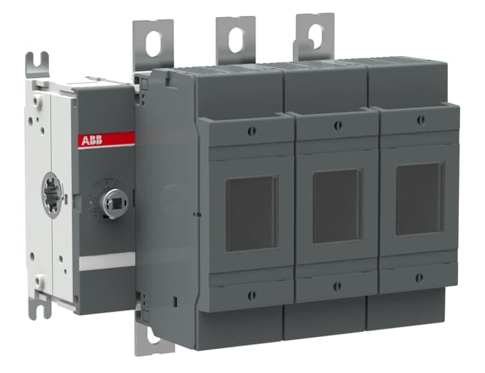 ABB - Switch fuse front operated 3-poles DIN 250A OS250D03 SEZ FUSIBILATO NH 250A 3P.