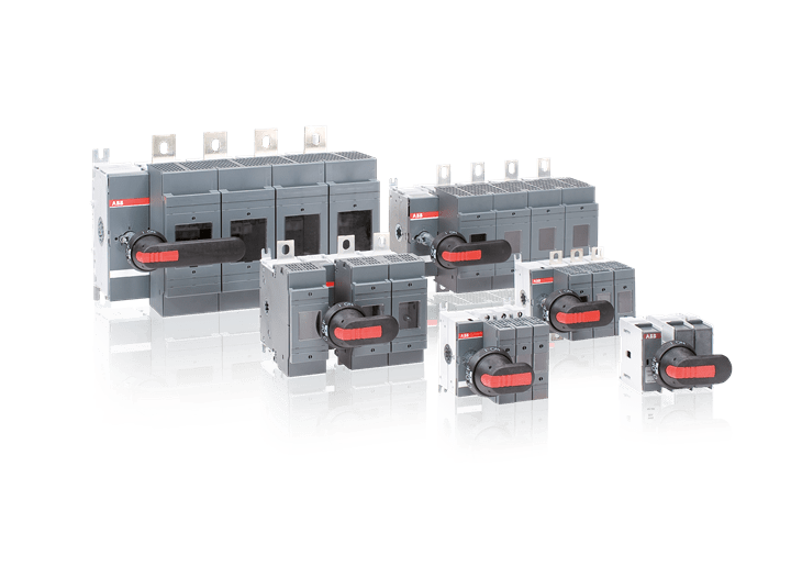 ABB - Switch fuse, front operated, 4-poles, DIN, 250A, OS250D04F SEZ. FUSIBILATO NH 250A 4P.