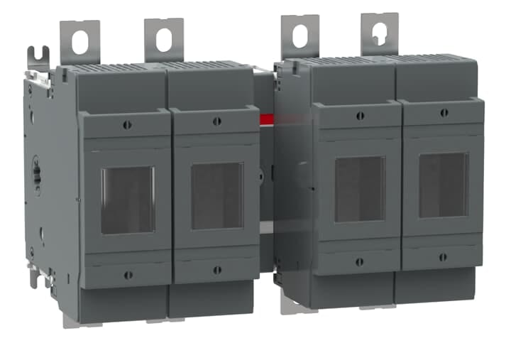 ABB - Switch fuse, front operated, 4-poles, DIN, 250A, OS250D22F SEZ, fusibilato NH 250A 4P.