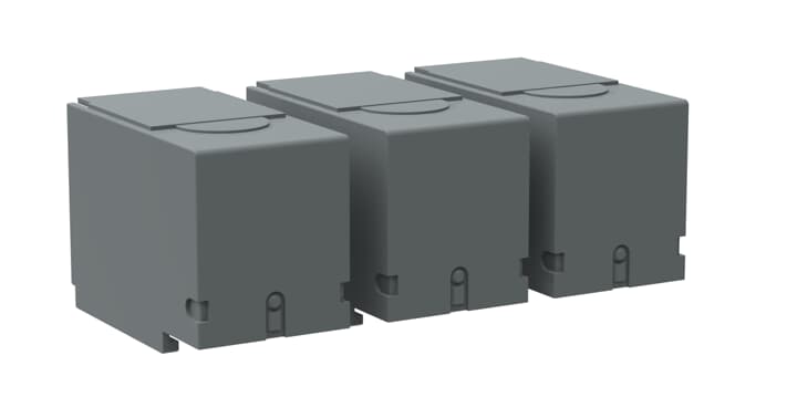 ABB - Terminal shrouds OTS400G1S/3 calotta bassa grigia 3P.