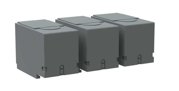 ABB - Terminal shrouds OTS400G1S/3 calotta bassa grigia 3P.