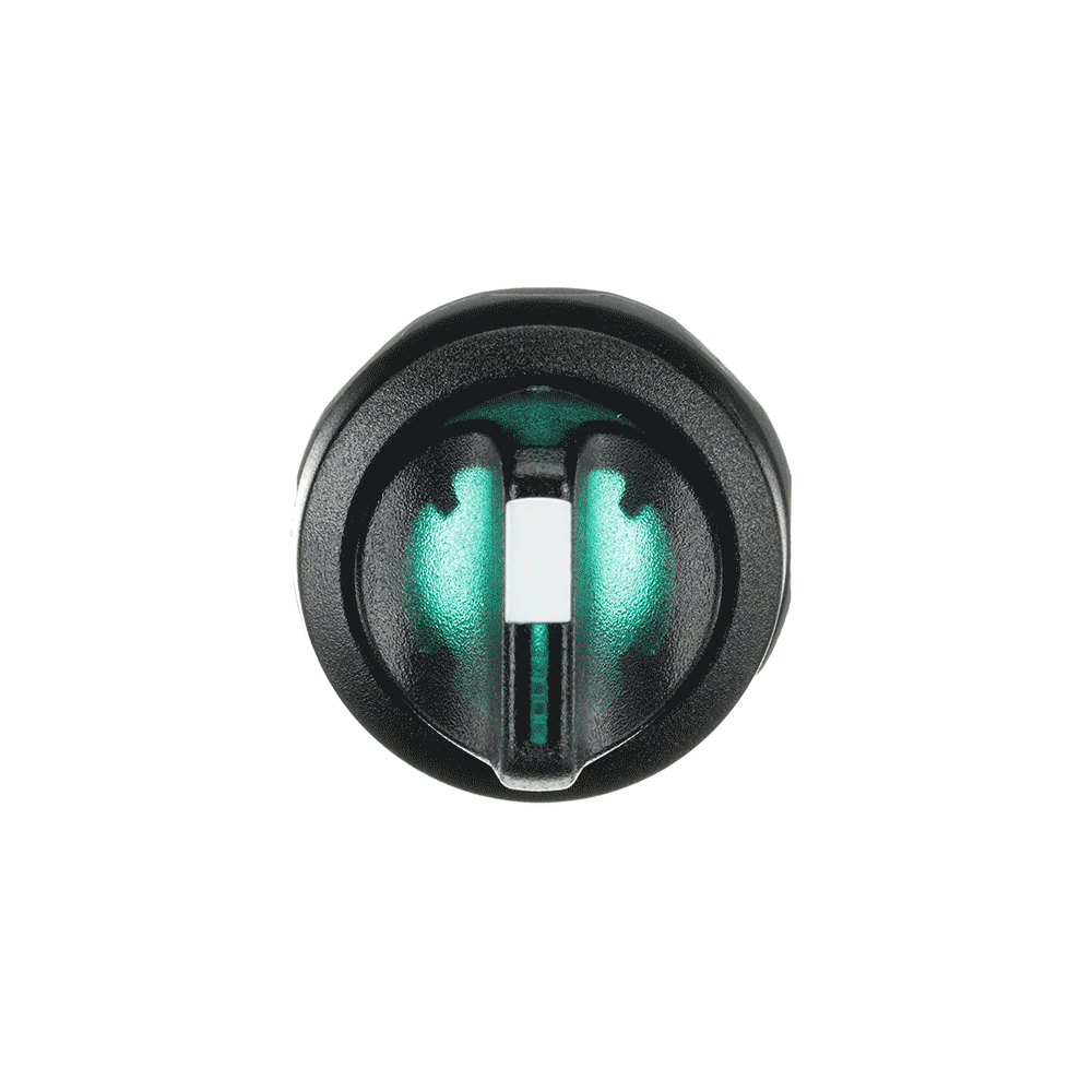 ABB - Green Modular Selector Switch M3SS2-11G SEL. 3PL 45. VERDE GH. NERA.