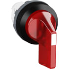 ABB - M3SS5-11R Selector Switch 3PL 45, Rosso Gh. Nera Modular.