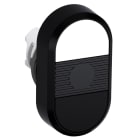 ABB - White/Black Modular Double Pushbutton MPD5-11B P. DOPPIO.