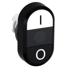 ABB - Modular Double Pushbutton White/Black MPD6-11B P. Doppio