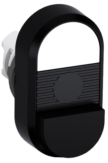 ABB - Modular Double Pushbutton Bianco/Nero MPD16-11B.
