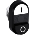 ABB - Modular Double Pushbutton White/Black MPD17-11B I/0 BIA-NER