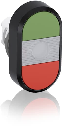 ABB - Green/Red Modular Double Pushbutton MPD1-11C P. DOPPIO LUMINOSO TRASP