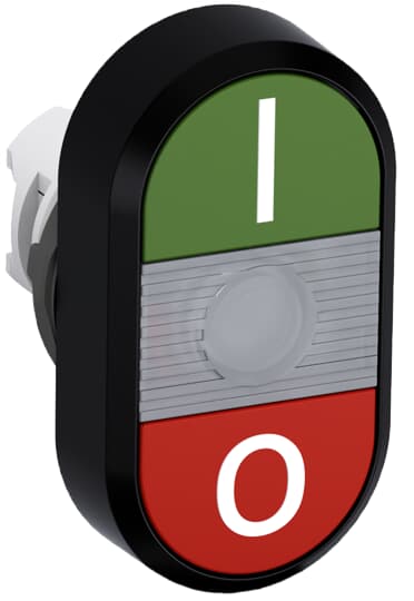 ABB - Green/Red Modular Double Pushbutton MPD2-11C P. DOPPIO LUMINOSO TRASP