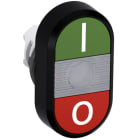 ABB - Green/Red Modular Double Pushbutton MPD2-11C P. DOPPIO LUMINOSO TRASP