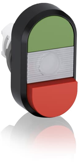 ABB - Green/Red Modular Double Pushbutton MPD12-11C P. DOPPIO LUMINOSO TRASP