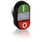 ABB - Green/Red Modular Double Pushbutton MPD13-11C P. DOPPIO LUMINOSO TRASP.