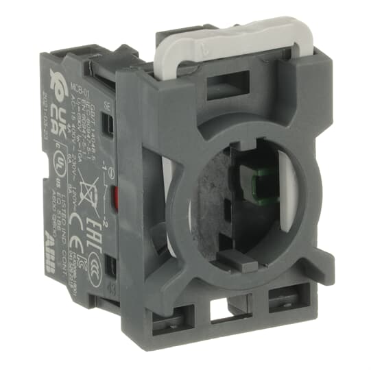 ABB - Contact Block MCBH-11 1NA+1NC con portacontatti.