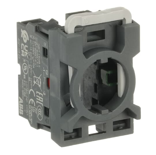 ABB - Contact Block MCBH-11 1NA+1NC con portacontatti.
