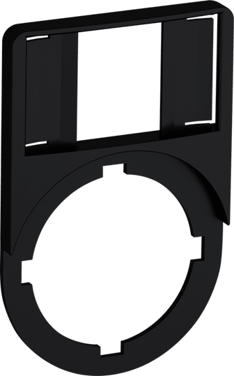 ABB - KA1-8120 TARGHETTA PLASTICA NERA 47MM Legend plate holder EO 606 7