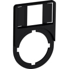 ABB - KA1-8120 TARGHETTA PLASTICA NERA 47MM Legend plate holder EO 606 7