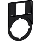 ABB - KA1-8120 TARGHETTA PLASTICA NERA 47MM Legend plate holder