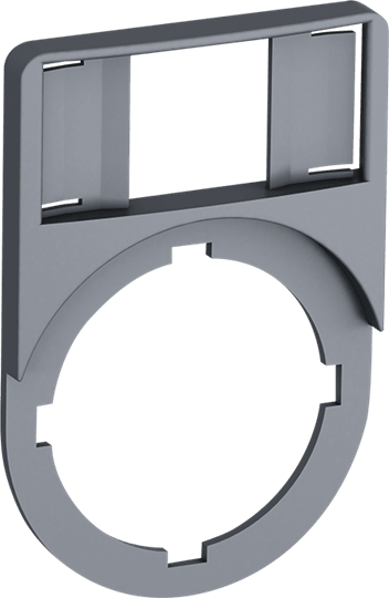 ABB - Targhetta plastica grigia 44mm per plate holder MA6-1060. EO 608 3