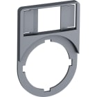 ABB - Targhetta plastica grigia 44mm per plate holder MA6-1060. EO 608 3