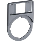 ABB - Targhetta plastica grigia 44mm per plate holder MA6-1060.