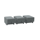 ABB - Single pole terminal shroud OSS400G1S/3 bassa grigia 3P.