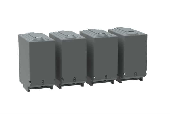 ABB - Single pole terminal shroud OSS400G1L/4 calotta alta grigia 4P.
