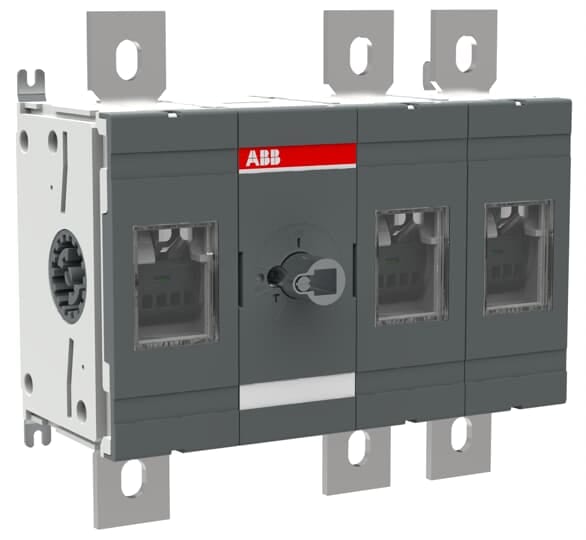 ABB - Front operated switch-disconnector OT800E12 800A 3P: sezionatore per interruttori a comando frontale da 800A a 3 poli.