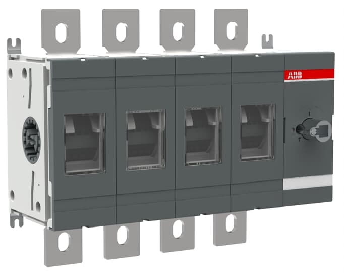 ABB - Front operated switch-disconnector OT800E40 800A 4P: un sezionatore affidabile e potente per garantire la massima sicurezza e funzionalità.