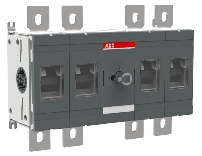 ABB - Front operated switch-disconnector OT800E22 800A 4P: un sezionatore affidabile e potente per garantire la massima sicurezza e funzionalità.