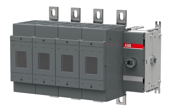 ABB - Switch fuse front operated 4 poles DIN 400A OS400D40N2 SEZ FUSIBILATO NH 400A 4P.
