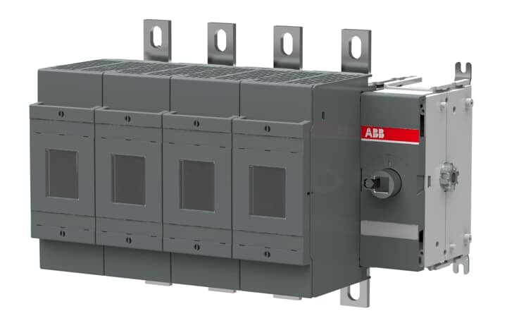 ABB - Switch fuse, front operated, 4-poles, DIN, 400A - OS400D40F SEZ. Fusibilato NH 400A 4P.