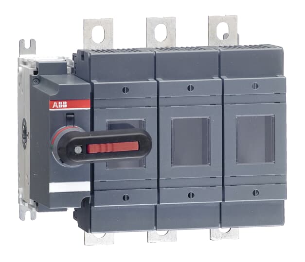 ABB - OS250D03K SEZ. FUSIBILE NH 250A 3P DIN CON MANIGLIA OPERATA FRONTALMENTE.