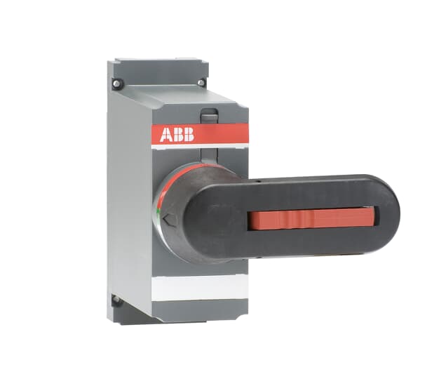 ABB - Maniglia diretta montata frontalmente, operata anteriormente OSV400DK MANIGLIA DIRETTA NERA OS400D.