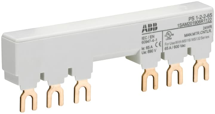 ABB - PS1-2-2-65 3-phase busbar per barre coll. x 2 MS116/132 + 2 AU.