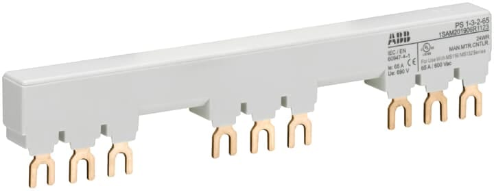 ABB - PS1-3-2-65 3-phase busbar COLL. X MS116/132 + 2 AU.