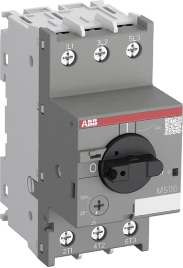 ABB - MS116 25-32A Interruttore SALVAMOTORE 10KA INTERR.