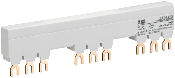 ABB - PS1-3-2-100 barre coll. 100A x3 MS132+2A + 2AUX.