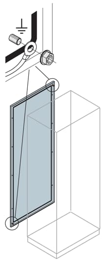 ABB - Pannello posteriore 2200x1200mm (HXL) 7035.