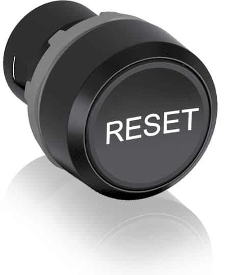 ABB - Pulsante di reset modulare nero KPR1-104B.