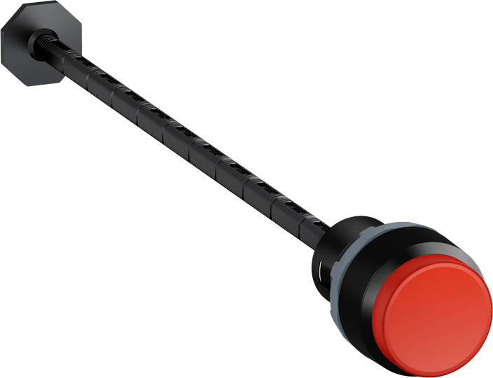 ABB - Red modular reset pushbutton KPR4-100R pulsante di reset.