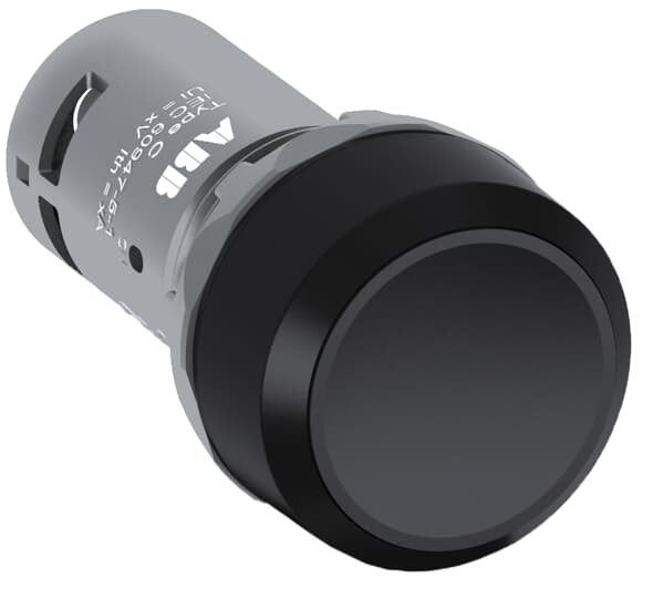 ABB - Pulsante Nero Compatto CP1-10B-11 con 1NA+1NC