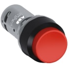ABB - Red compact pushbutton CP3-10R-20 pulsante installazione rosso in plastica nera 2NA. ER 147 9