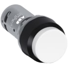 ABB - White Compact Pushbutton CP3-10W-20 PUL.INS.BIANCO G.PLA.NERA 2NA.