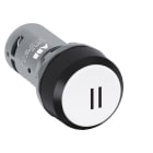 ABB - CP12-10W-10 White Compact Pushbutton INS.BIANC.G.PLA.NERA 1NA.